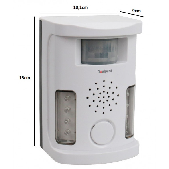 Dualpest An-B010 Elektromanyetik Pilli Ve Şarjlı Kedi, Köpek, Kuş, Kovucu - 5