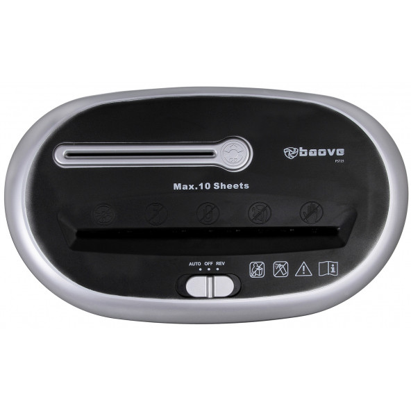 Baove PS725 Evrak İmha Makinesi ve Kağıt Kesme - Cd - Kredi Kartı İmha Makinesi - Çapraz Kesim - 20 Litre - 3