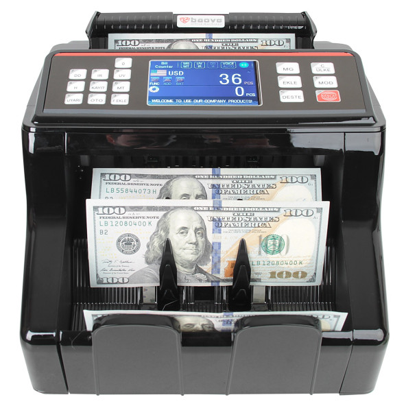 Baove GB8200G Karışık Para Sayma Makinesi Ve Sahte Yakalama + Müşteri Ekranı - 5