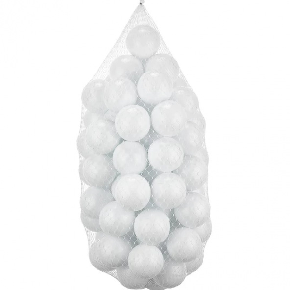 Babyplay Oyun Havuzu Topu 6 Cm 66lı - Oyun Havuz Topları - Beyaz - 5