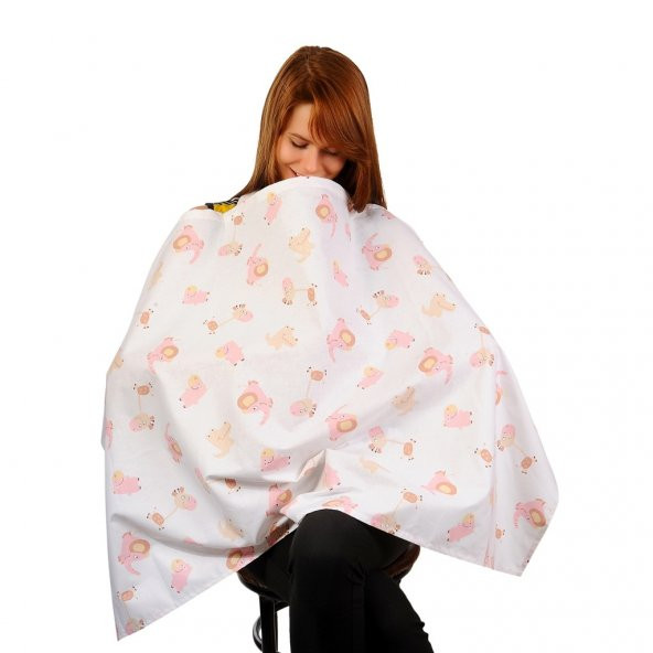 Ships Baby Bebek Emzirme Önlüğü Pembe Filli