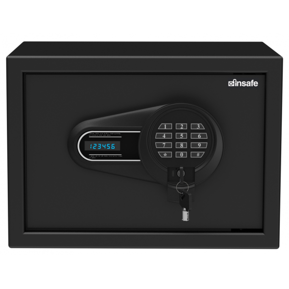 İnsafe ISHOLC25 Lcd Ekranlı Orta Boy Çelik Kasa - Para Kasası - Değerli Eşya ve Mücevher Kasası