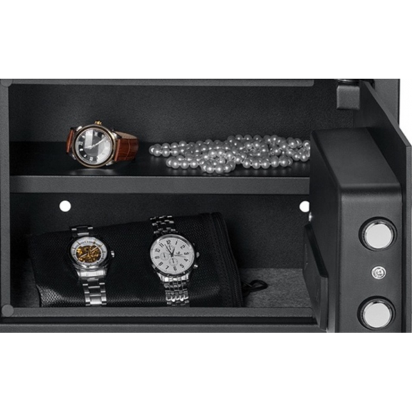 İnsafe ISHOLC25 Lcd Ekranlı Orta Boy Çelik Kasa - Para Kasası - Değerli Eşya ve Mücevher Kasası - 4