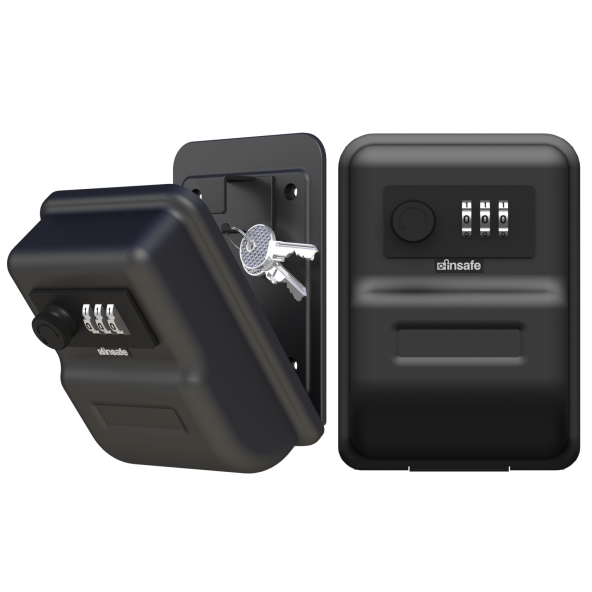 İnsafe ISC10W Şifreli Çelik Kasa, Anahtar Kasası, Anahtar Dolabı, Siyah