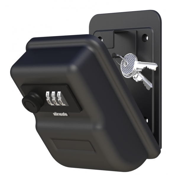 İnsafe ISC10W Şifreli Çelik Kasa, Anahtar Kasası, Anahtar Dolabı, Siyah - 2