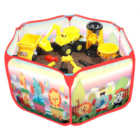 Baby Marine Katlanabilir Top Havuzu + 6 Cm 100 Adet Havuz Topu - 3