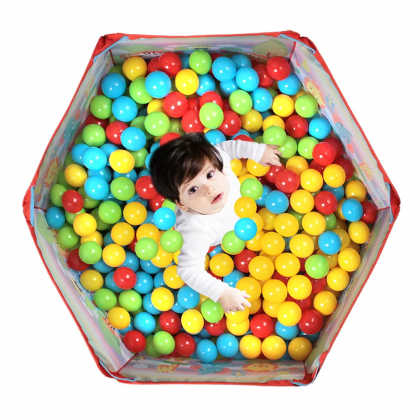 Baby Marine Katlanabilir Top Havuzu + 6 Cm 100 Adet Havuz Topu - 4