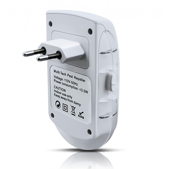 Dualpest AN-A633 Ultrasonik Fare, Haşere, Sinek, Böcek Kovucu - 5