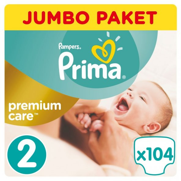 Prima Bebek Bezi Premium Care 2 Beden 104 adet