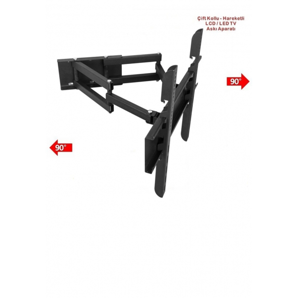 Teif 32'' - 50'' - 82- 127 Ekran Çift Kollu Hareketli TV Askı Aparatı - 6 CM - 4