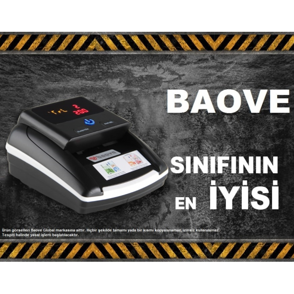 Baove Gb5800 Sahte Para Kontrol Cihazı - Sahte Para Dedektörü - Tl - Euro