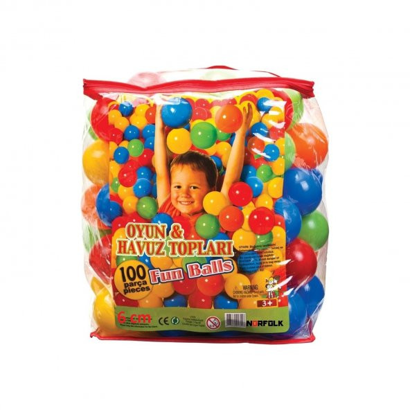Babyplay Top Oyun Havuzu Topu 6 cm 100 lü - Torbalı