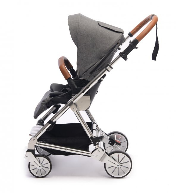 Norfolk Baby Prelude Special Edition Air Luxury Çift Yönlü Bebek Arabası - Gri - 3