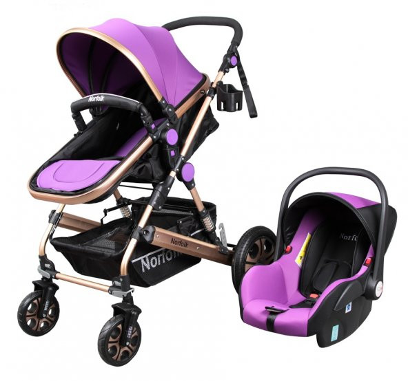 Norfolk Baby Voyage Air Luxury 5 In 1 Kahverengi Travel Sistem Bebek Arabası - 2