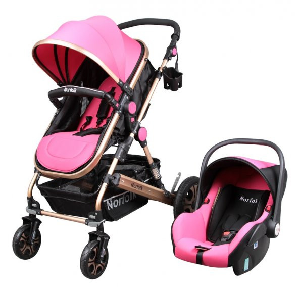 Norfolk Baby Voyage Air Luxury 5 In 1 Kahverengi Travel Sistem Bebek Arabası - 4