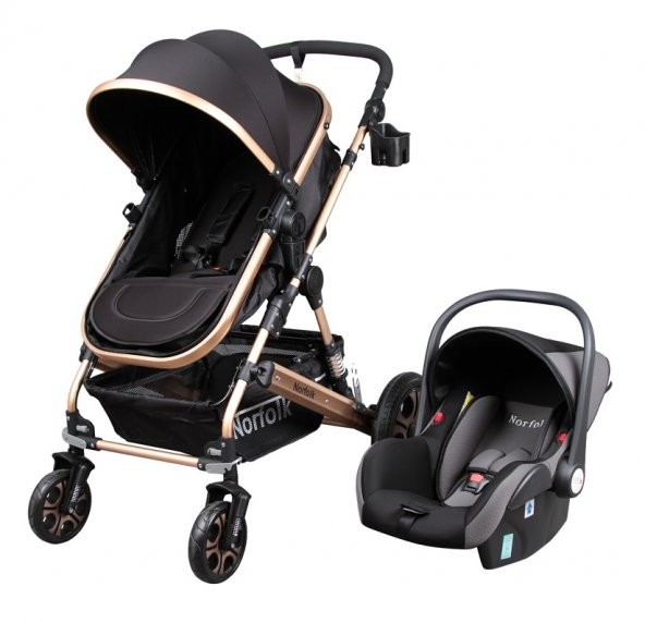 Norfolk Baby Voyage Air Luxury 5 In 1 Kahverengi Travel Sistem Bebek Arabası - 5
