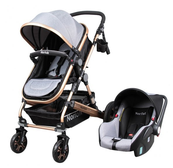 Norfolk Baby Voyage Air Luxury 5 In 1 Kahverengi Travel Sistem Bebek Arabası - 6