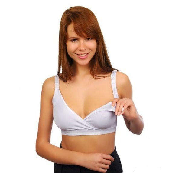 ShipsBaby Emzirme Krovaze Sütyeni Beyaz - 80 -85-90-95-100 Beden