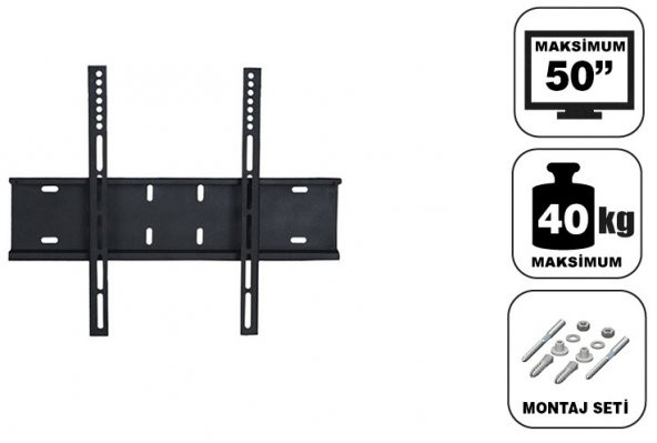 Achill 50'' - 55'' Ekran Sabit Tv Askı Aparatı - Su Terazili - 2