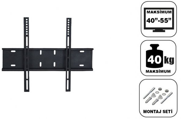 Achill 55'' - 140 Ekran Sabit Tv Askı Aparatı - Su Terazili - 2