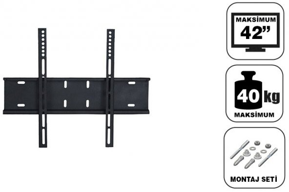 Achill 42'' - 106 Ekran Sabit Tv Askı Aparatı - Su Terazili - 2