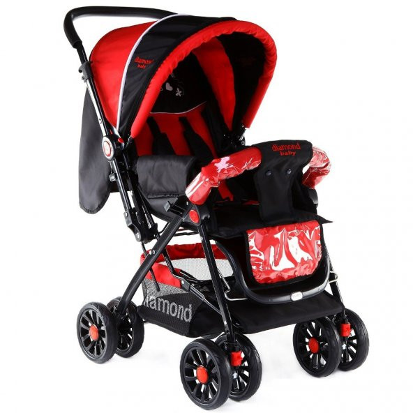 Diamond Baby P101  Çift Yönlü Bebek Arabası - 6 Renk - Yağmurluklu Ayak Örtüsü Dahil - 7