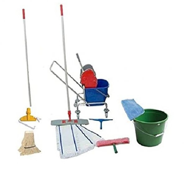 Safell Tek Kovalı Krom Temizlik Arabası - Full Temizlik Seti 25 L