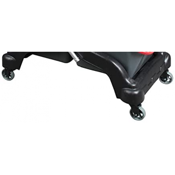 Safell Çift Kovalı Temizlik Arabası - Paspas Arabası Full Set - Mop - Presli - 20 Lt - 4