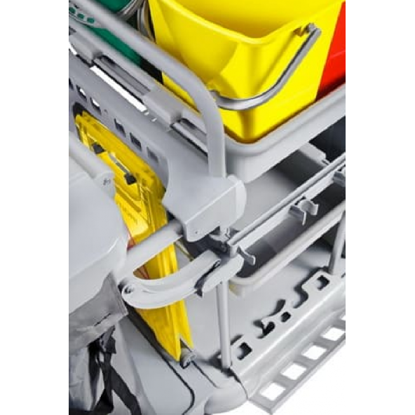 Safell SF3301 Brandalı Krom Kat Temizlik Arabası - Çöp Toplama Arabası - 2