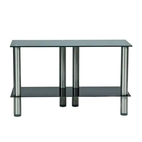 Achill Plat 295B Cam Tv Sehpası - 95cm - Temperli Cam