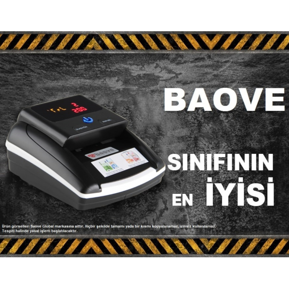 Baove GB8800 Sahte Para Kontrol Cihazı - Sahte Para Dedektörü - Euro - Usd - TL - Gbp - Chf