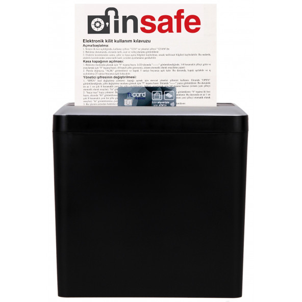 Baove PS510 Evrak İmha Makinesi ve Kağıt İmha Kredi Kartı İmha Makinesi - Çapraz Kesim - 9Lt