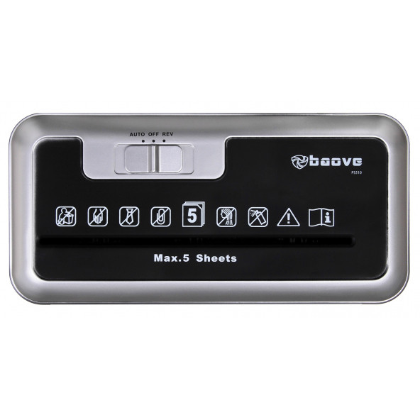 Baove PS510 Evrak İmha Makinesi ve Kağıt İmha Kredi Kartı İmha Makinesi - Çapraz Kesim - 9Lt - 3