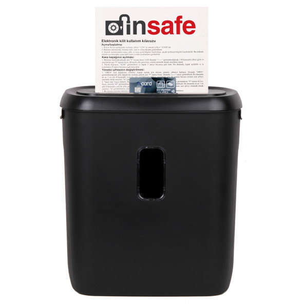 Baove PS920 Evrak İmha Makinesi - Kağıt İmha Kredi Kartı İmha Makinesi - Çapraz Kesim - 21Litre