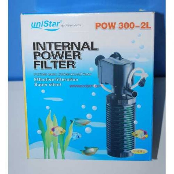 UniStar POW 300-2L Akvaryum İç Filtre 700 L/H