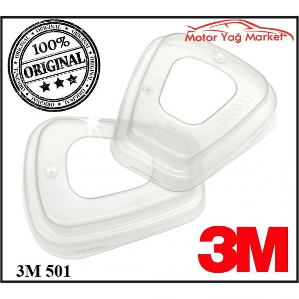 3M 501 Filtre İçin 1 Çift Tutucu Kapak *5000-6000 Serisi Maskeler