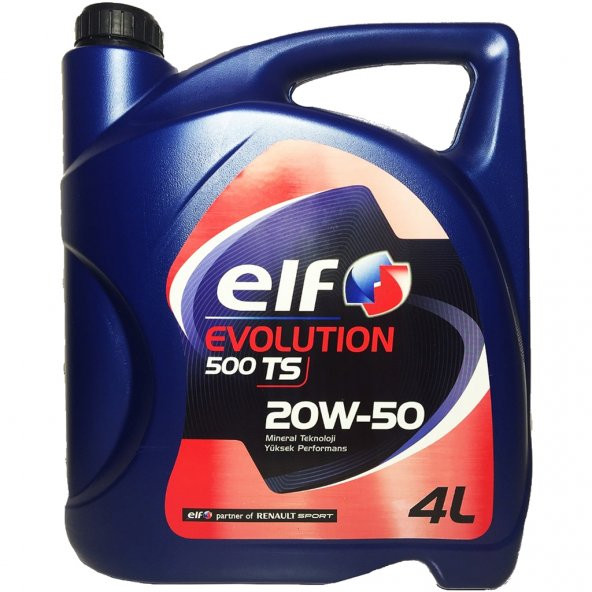 ELF Evolution 500 TS 20W-50 4 Litre Benzin Dizel -LPG Motor Yağı