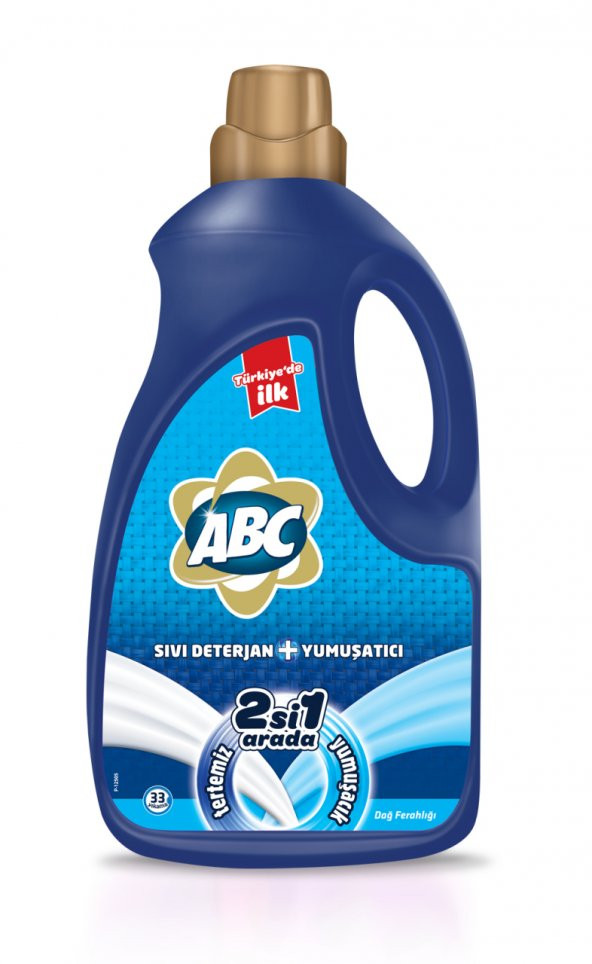ABC Sıvı Çamaşır Deterjanı + Yumuşatıcı Dağ Ferahlığı  33 Yıkama