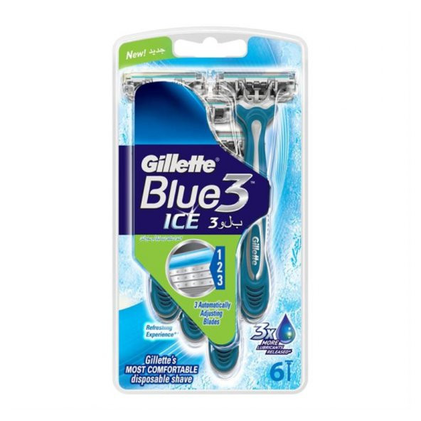Gillette Blue 3 Ice Kullan At 6 Lı