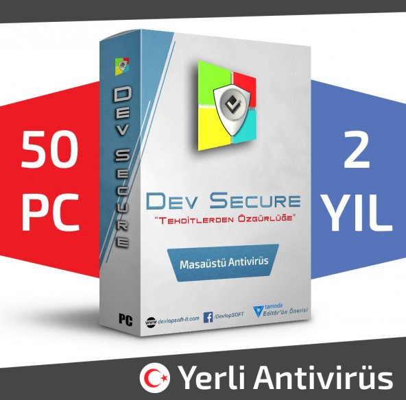 Dev Secure - 50PC, 2YIL - Masaüstü Yerli Antivirüs