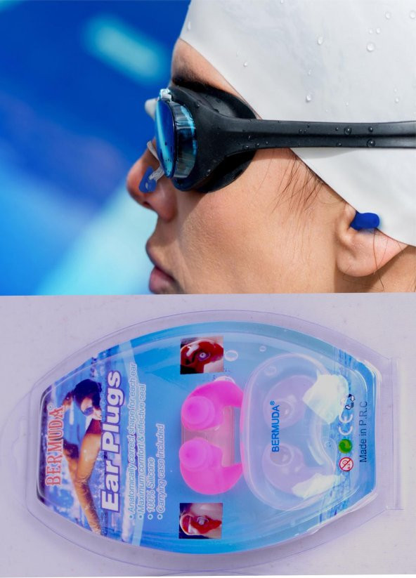 Bermuda Ear Plugs Silikon Yüzücü Havuz Kulak Tıkacı