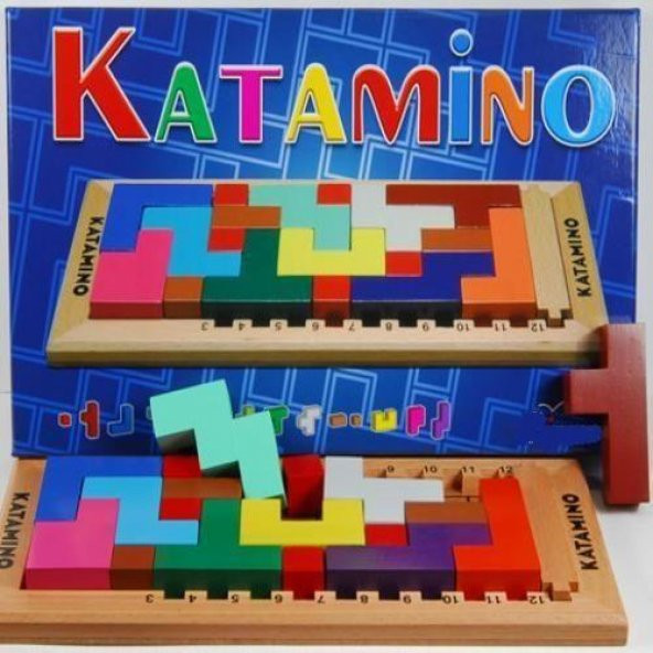 Katamino Orijinal Zeka Oyunu Ahşap 31x15cm
