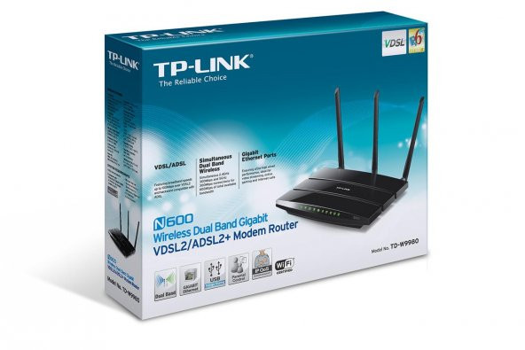 TP-Link TD-W9980 VDSL/ADSL2+ DUAL BAND GİGABİT  MODEM