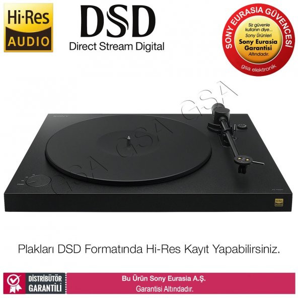 Sony PS-HX500 DSD Kayıt Yapabilen Hi-Res Pikap (Phono Preamp&Usb)