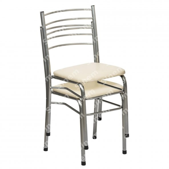 Sinem Kalın Profil Dayanıklı Metal Sandalye 2li Takım-SNCRM002