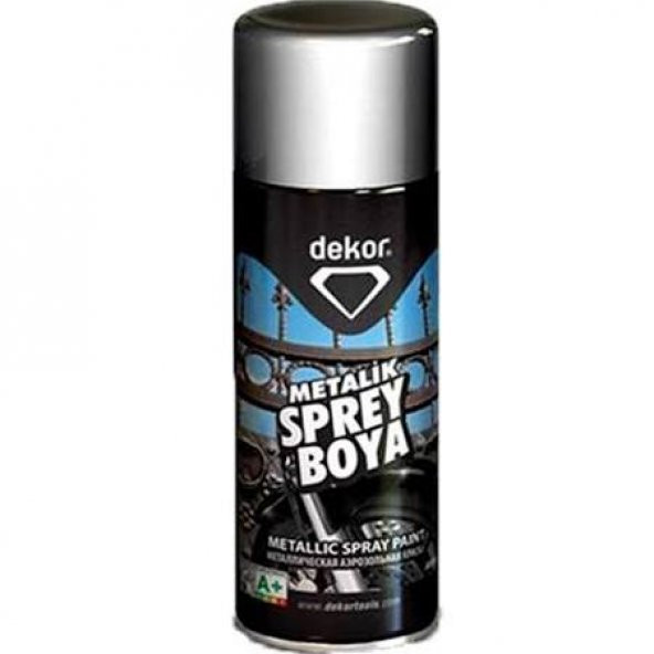 DEKOR METALİK GRİ SPREY BOYA 400 ML