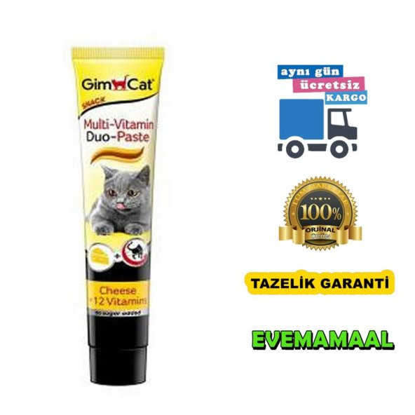 Gimcat Anti-Hairball Duo Paste Peynirli Kedi  Macun 50 Gr