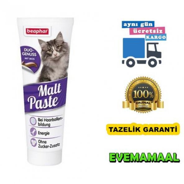 Beaphar Malt Paste Kedi Malt Macun 100 Gr