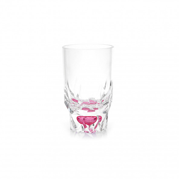 610730DK KALEMLİK KRİSTAL DAMLALI KIRMIZI AKRİLİK OFİS GERECİ 7X7X13CM 300ML - 3