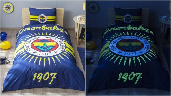 Taç Lisanslı Nevresim Takımı FB Fenerbahçe Parlayan Güneş Tek Kiş